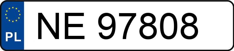 Numer rejestracyjny NE 97808 posiada TOYOTA AURIS - NE97808