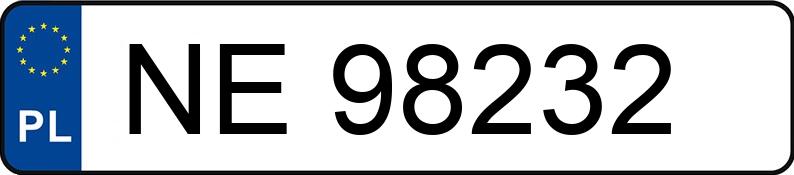 Numer rejestracyjny NE98232 posiada BMW 323i Kat. MR`98 E46 323i Kat. MR`98 E46