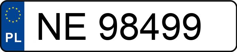 Numer rejestracyjny NE 98499 posiada TOYOTA Avensis Wagon 2.0 Diesel MR`09 E5 Luna - NE98499