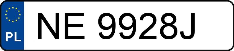 Numer rejestracyjny NE 9928J posiada BMW 520 Diesel DPF MR`07 E4 E60 520 Diesel DPF MR`07 E4 E60 - NE9928J