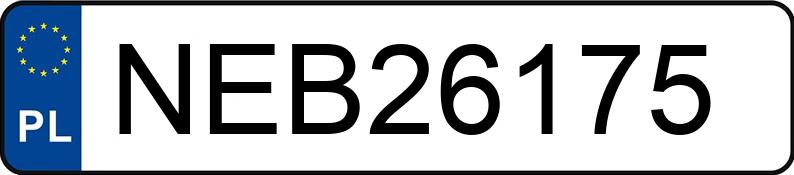 Numer rejestracyjny NEB 26175 posiada AUDI A4 - NEB26175