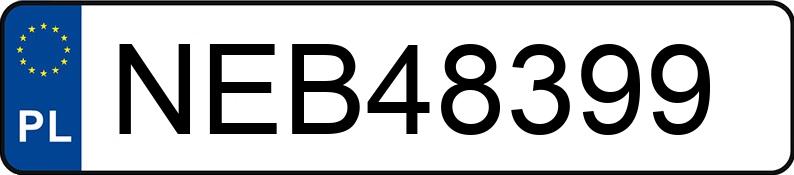 Numer rejestracyjny NEB 48399 posiada AUDI A6 2.0 - NEB48399