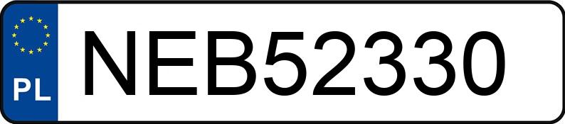 Numer rejestracyjny NEB 52330 posiada SEAT IBIZA - NEB52330