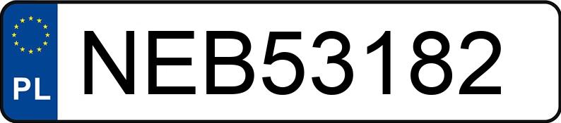 Numer rejestracyjny NEB 53182 posiada SMART Smart 600 Kat. MR`98 Standard - NEB53182