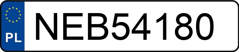 Numer rejestracyjny NEB 54180 posiada AUDI A4 - NEB54180