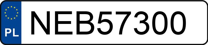 Numer rejestracyjny NEB 57300 posiada LAND ROVER Range Rover Sport TD MR`10 E4 HSE - NEB57300