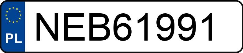 Numer rejestracyjny NEB 61991 posiada TOYOTA TOYOTA RAV4 - NEB61991