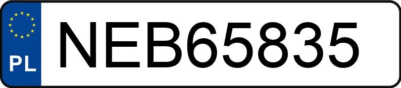 Numer rejestracyjny NEB 65835 posiada AUDI A6 Avant 3.0 TDi MR`11 E5 4G A6 Avant 3.0 TDi MR`11 E5 4G - NEB65835