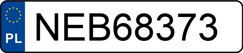 Numer rejestracyjny NEB 68373 posiada KIA RIO - NEB68373 Numer rejestracyjny NEB 68373 posiada KIA RIO - NEB68373