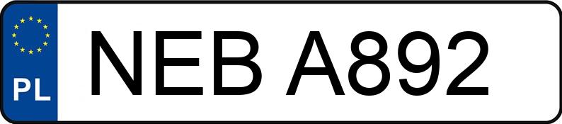 Numer rejestracyjny NEB A892 posiada TRABANT 601 0.6 601 Universal - NEBA892 Numer rejestracyjny NEB A892 posiada TRABANT 601 0.6 601 Universal - NEBA892