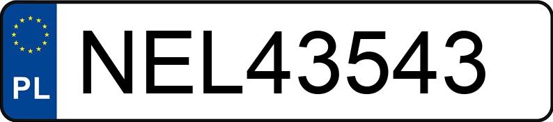 Numer rejestracyjny NEL 43543 posiada BMW 320 Diesel MR`12 E5 F30 320 Diesel MR`12 E5 F30 - NEL43543