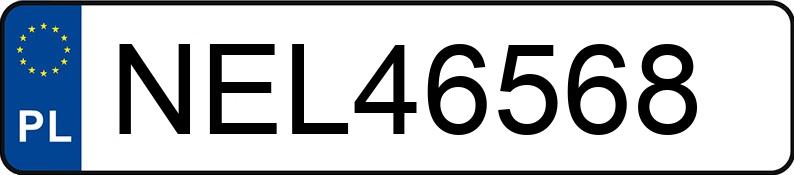 Numer rejestracyjny NEL 46568 posiada FIAT PANDA - NEL46568 Numer rejestracyjny NEL 46568 posiada FIAT PANDA - NEL46568