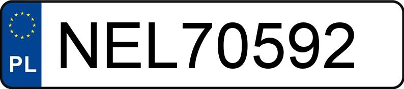 Numer rejestracyjny NEL 70592 posiada FORD TRANSIT CONNECT - NEL70592