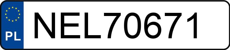 Numer rejestracyjny NEL 70671 posiada AUDI A4 LIMOUSINE - NEL70671