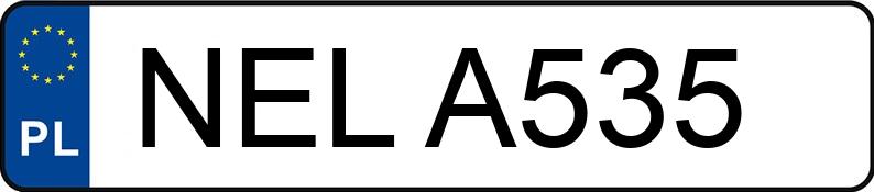 Numer rejestracyjny NEL A535 posiada HYUNDAI ACCENT - NELA535
