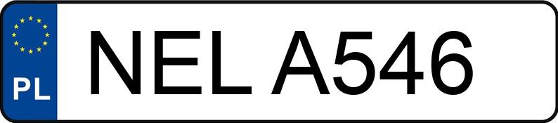 Numer rejestracyjny NEL A546 posiada FIAT SIENA 1.2 KAT - NELA546