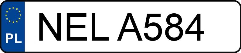 Numer rejestracyjny NEL A584 posiada WARTBURG 1.3 - NELA584 Numer rejestracyjny NEL A584 posiada WARTBURG 1.3 - NELA584