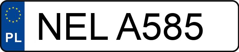 Numer rejestracyjny NEL A585 posiada FIAT - NELA585 Numer rejestracyjny NEL A585 posiada FIAT - NELA585