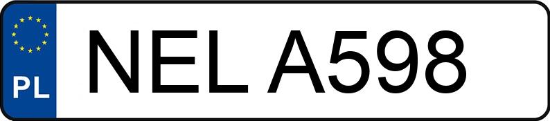 Numer rejestracyjny NEL A598 posiada OPEL VECTRA - NELA598 Numer rejestracyjny NEL A598 posiada OPEL VECTRA - NELA598