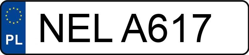 Numer rejestracyjny NEL A617 posiada SEAT MALAGA 1.5 - NELA617
