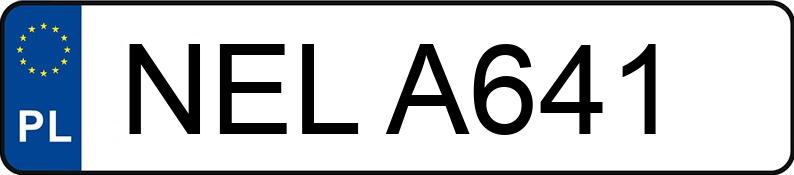 Numer rejestracyjny NEL A641 posiada SEAT TOLEDO 1.6 KAT - NELA641