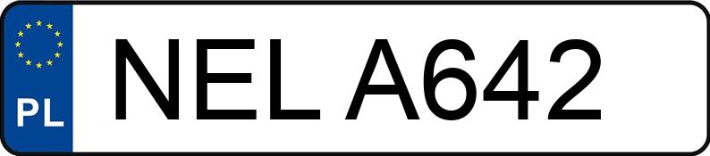 Numer rejestracyjny NEL A642 posiada SKODA FELICIA 1.3KAT - NELA642