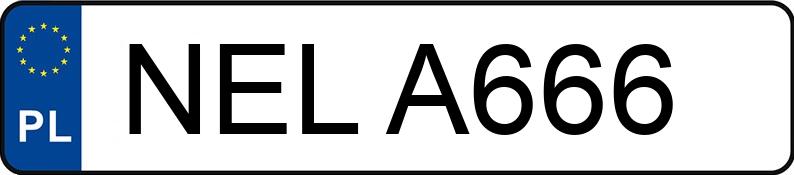 Numer rejestracyjny NEL A666 posiada OPEL ASTRA - NELA666