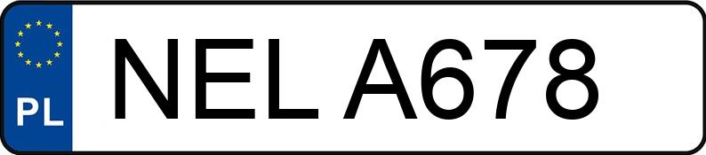 Numer rejestracyjny NEL A678 posiada VOLKSWAGEN Golf II 1.3 Kat. GL - NELA678