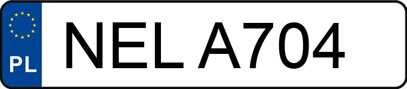Numer rejestracyjny NEL A704 posiada WAZ OKA 1111 MR`90 1111 MR`90 - NELA704