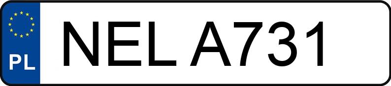Numer rejestracyjny NEL A731 posiada OPEL ASTRA-F - NELA731
