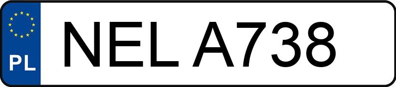 Numer rejestracyjny NEL A738 posiada OPEL ASTRA-F - NELA738