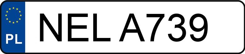 Numer rejestracyjny NEL A739 posiada FIAT UNO 999 KAT - NELA739