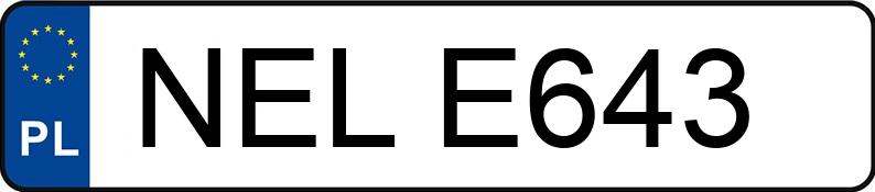 Numer rejestracyjny NEL E643 posiada DAEWOO Tico 0.8 Kat. 800NEW SX-DLX - NELE643