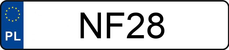 Numer rejestracyjny NF 28 posiada DODGE Grand Caravan 3.6 Kat. MR`11 SXT Aut. - NF28