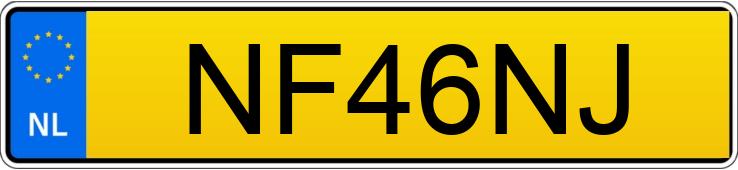 Registreringsnummeret NF46NJ har FERRARI 308 GTS QUATTROVALVOLE
