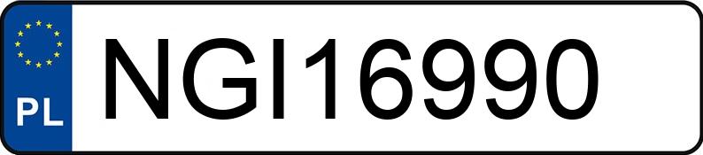 Numer rejestracyjny NGI 16990 posiada FORD MONDEO - NGI16990