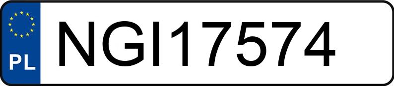 Numer rejestracyjny NGI 17574 posiada BMW 525 I - NGI17574 Numer rejestracyjny NGI 17574 posiada BMW 525 I - NGI17574