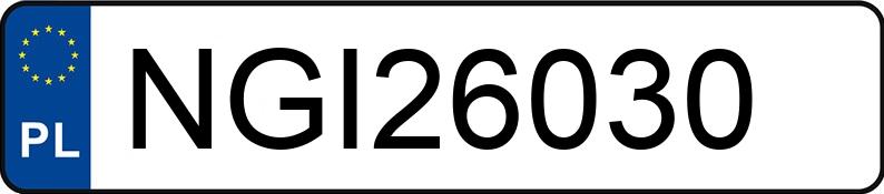 Numer rejestracyjny NGI 26030 posiada HONDA CR-V - NGI26030