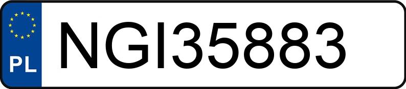 Numer rejestracyjny NGI 35883 posiada CITROEN C4 1.6I - NGI35883