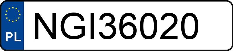 Numer rejestracyjny NGI 36020 posiada AUDI A3 - NGI36020 Numer rejestracyjny NGI 36020 posiada AUDI A3 - NGI36020