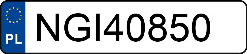 Numer rejestracyjny NGI 40850 posiada MERCEDES-BENZ S 350 - NGI40850