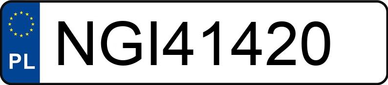 Numer rejestracyjny NGI 41420 posiada PEUGEOT 307 - NGI41420 Numer rejestracyjny NGI 41420 posiada PEUGEOT 307 - NGI41420