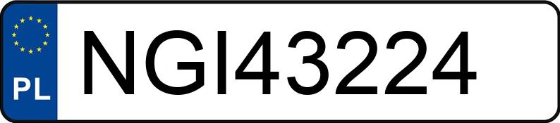 Numer rejestracyjny NGI 43224 posiada AUDI Q5 - NGI43224