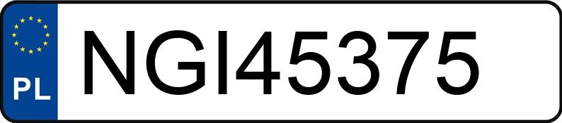 Numer rejestracyjny NGI 45375 posiada VOLKSWAGEN Golf VI Variant 2.0 TDI MR`08 E5 Highline - NGI45375