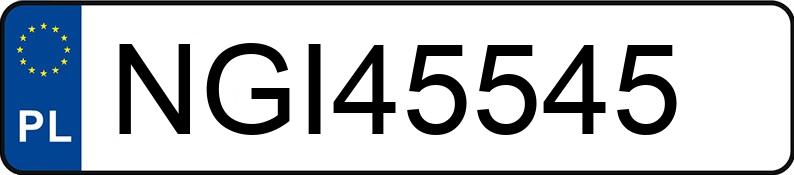 Numer rejestracyjny NGI 45545 posiada VOLVO FE 280 E4 28.1t FE 280 - NGI45545