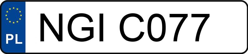 Numer rejestracyjny NGI C077 posiada OPEL Astra II 1.4 MR`98 GL - NGIC077