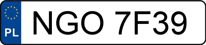 Numer rejestracyjny NGO 7F39 posiada MAZDA 323F 1.6 Kat. MR`89 GLX - NGO7F39