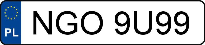 Numer rejestracyjny NGO 9U99 posiada DAIMLERCHRYSLER CLS - NGO9U99