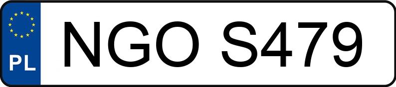 Numer rejestracyjny NGO S479 posiada VOLKSWAGEN Golf III 1.8i Kat. MR`91 GL - NGOS479