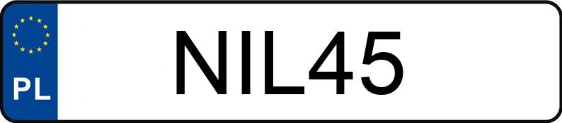 Numer rejestracyjny NIL 45 posiada TALBOT SAMBA - NIL45